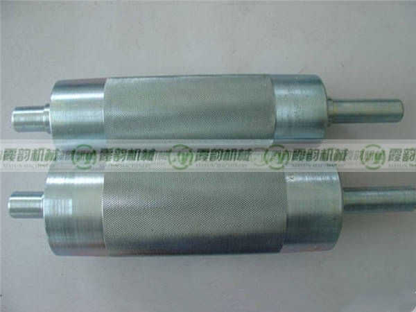 车制滚花主动辊筒实拍 图样编号：XY--8845